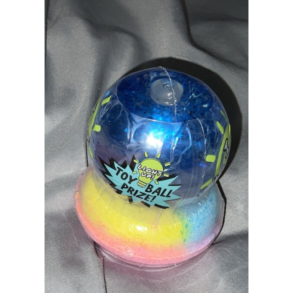 NEW Candy Apple HI, Led Ball & Bath Bomb Toy Ball Prize I Light Up! 3.5 Oz